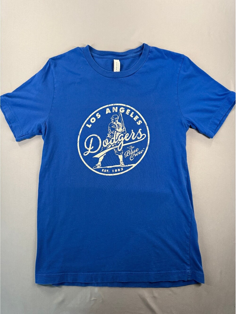 Los Angeles Dodgers Blue Crew Graphic T-Shirt Medium